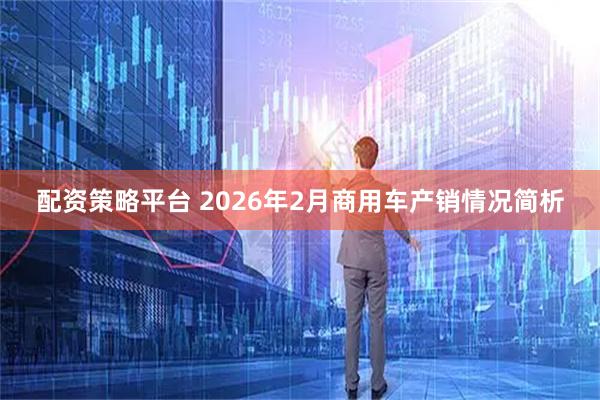 配资策略平台 2026年2月商用车产销情况简析