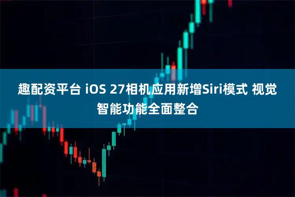 趣配资平台 iOS 27相机应用新增Siri模式 视觉智能功能全面整合